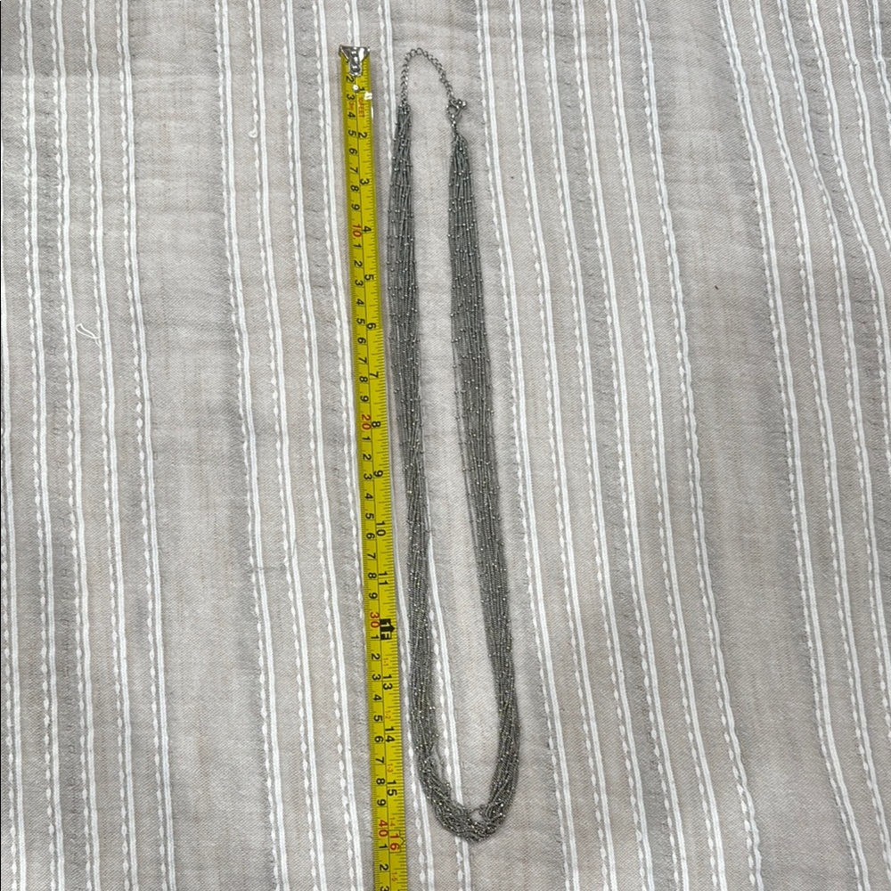 Premier Designs Elegant Silver Multi-Strand Necklace